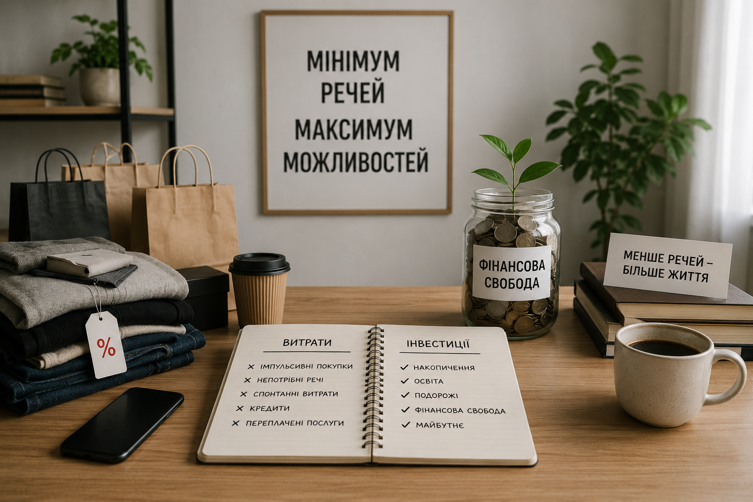 Фінансовий мінімалізм та усвідомлене управління особистими фінансами