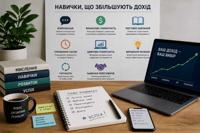 Розвиток професійних навичок для збільшення доходу та кар’єрного зростання